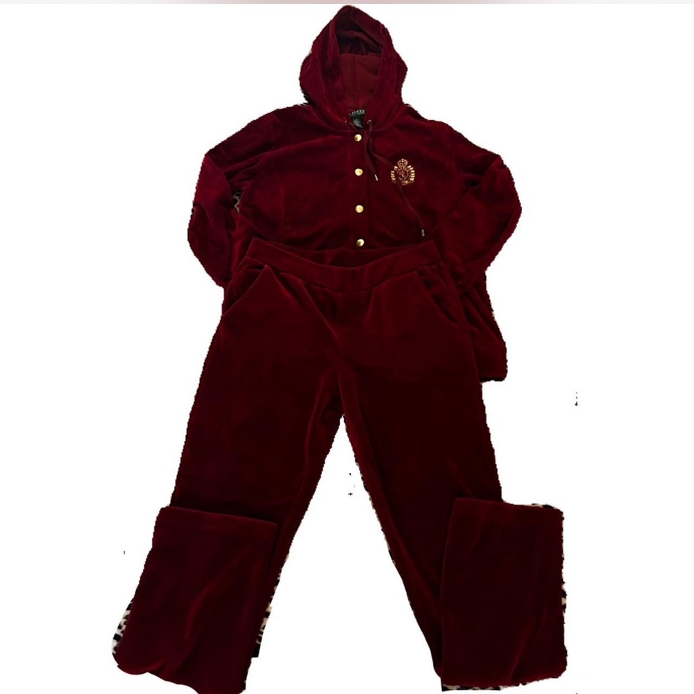 Vintage velour Ralph Lauren track suit set
